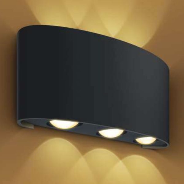 Wipro Garnet 3 x 2 way 18 watt IP65 LED wall Light WP1383