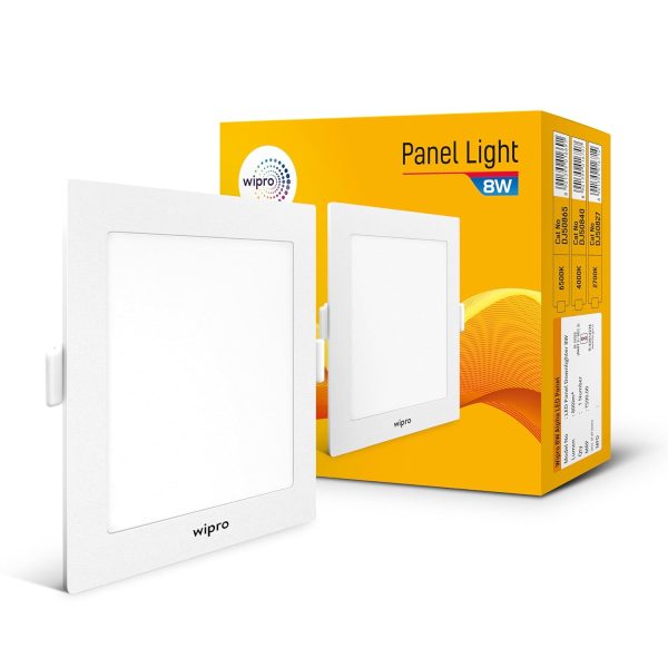 Wipro Garnet Alpha 8 watt square LED panel light 4000K WP1407
