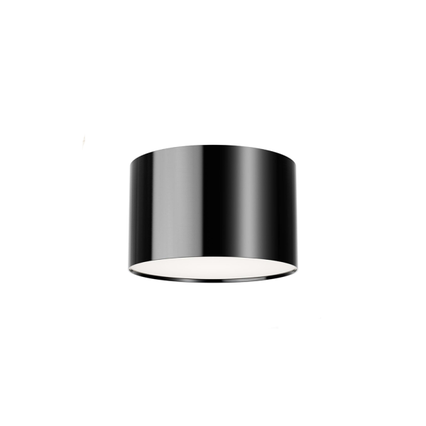 LEARC 12 watt LED gun black finish drum ceiling light AX5629