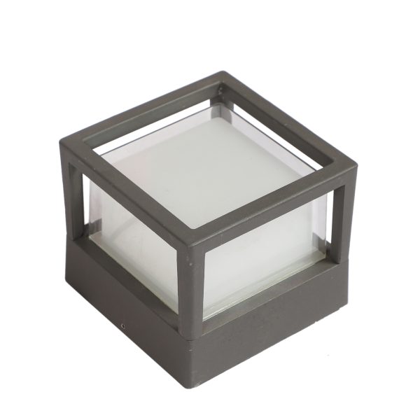 SUPERSCAPE 7 watt IP65 aluminium die cast waterproof LED ceiling light square outdoor with high quality LED and driver warm white CL468