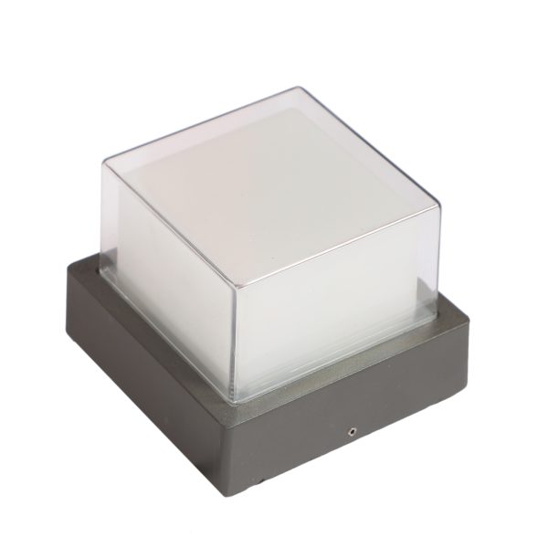 SUPERSCAPE 7 watt IP65 aluminium die cast waterproof LED ceiling light square outdoor with high quality LED and driver warm white CL474