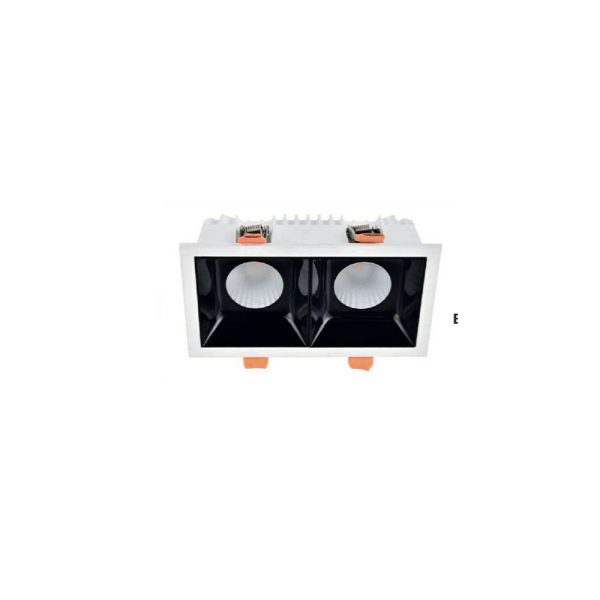 LEARC premium 2X12 watt LED down light white finish with top branded LED and Driver EP7106