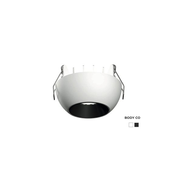 LEARC premium 12 watt black finish low depth LED recessed down light EP7110