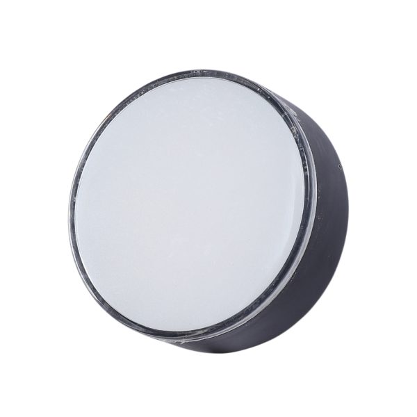 SUPERSCAPE aluminium 15 watt black finish outdoor Exterior wall light modern round with top branded LED and driver 3K EP7147W-3K