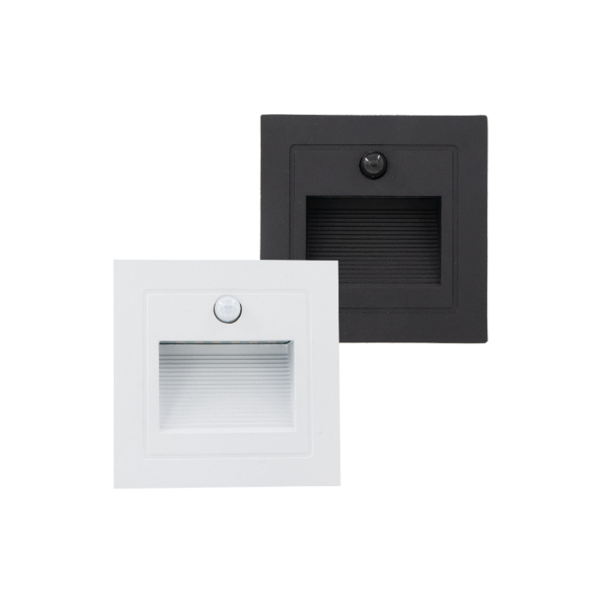 SUPERSCAPE premium aluminium white finish 3 watt IP65 motion sensor foot light concealed for outdoor and indoor FA6220