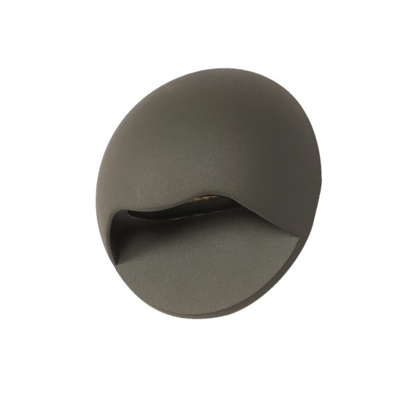 6 Watt aluminium surface outdoor foot light grey 3K FLC104