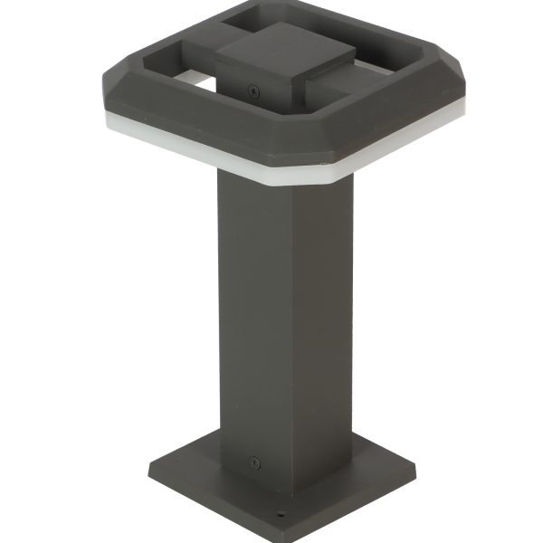 SUPERSCAPE aluminium die cast grey 7 watt LED Gate light with high quality acrylic diffuser and top branded LED and driver warm white GL4920