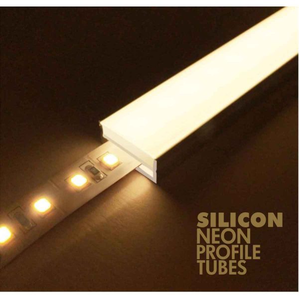 SUPERSCAPE 10*10 Neon Profile tube 2835 LED front bend IP65 24 volt 7.5 watt 120 LED per meter 10 meter roll without driver GS1349