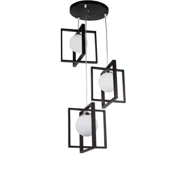 LEARC Designer Lighting Wood Glass Pendent HL3672