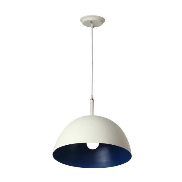 LEARC Designer Lighting 16 inch white blue Metal Pendent Single HL3818