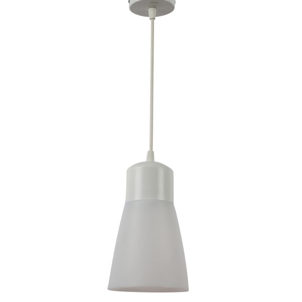 LEARC Led Lighting aluminium sheet / pc diffuser  powder coated white finish 9 watt  LED hanging light warm white yellow HL4158-WW