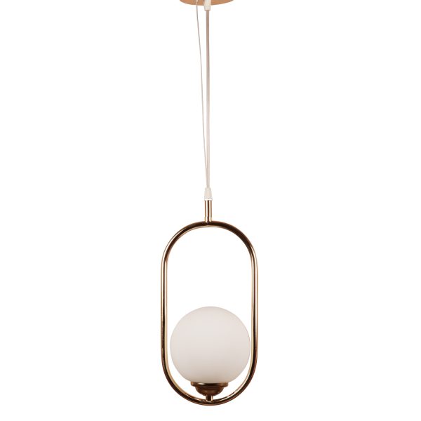 LEARC Designer Lighting Glass Metal Pendent Single HL6076-1