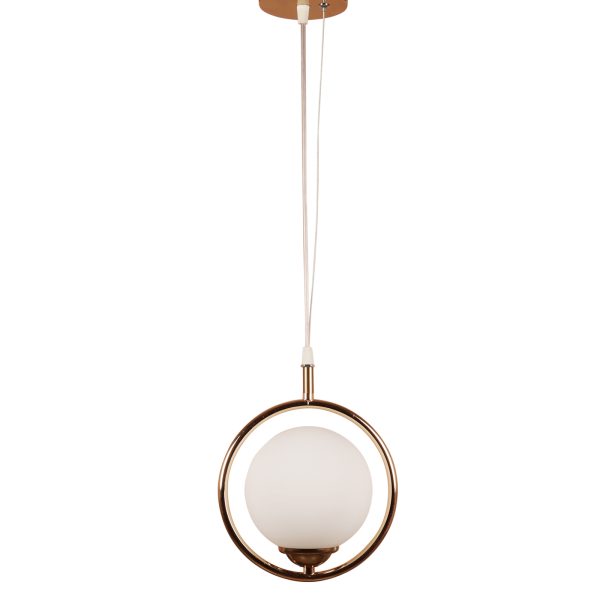 LEARC Designer Lighting Glass Metal Pendent Single HL6077-1