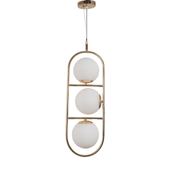 LEARC Designer Lighting Glass Metal Pendent Single HL7012-3