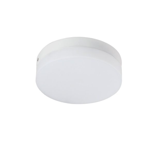 LEARC Led Lighting aluminium die cast powder coated white 12 watt round ceiling light with yellow light J1001-WW