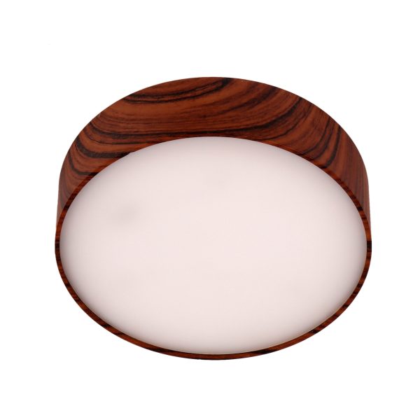 LEARC exclusive wood finish 18 watt compact trim ring  LED Ceiling Light Surface with top branded LED and Philips driver 3k K1085-WW