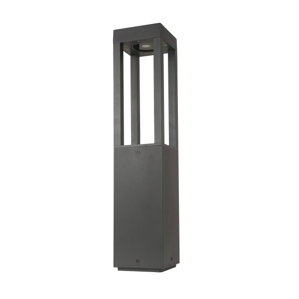SUPERSCAPE Outdoor Lighting  aluminium die cast 20 inch 12 watt LED bollard grey powered by CREE LED and high quality LED driver K1121-M