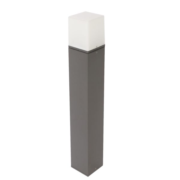 SUPERSCAPE Outdoor Lighting aluminium die cast 24 inch bollard grey for E27 LED lamp with high quality acrylic K1138-M