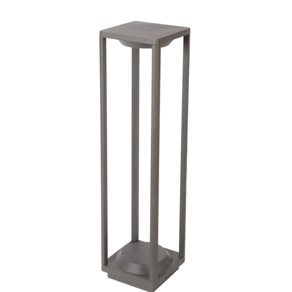 SUPERSCAPE Outdoor Lighting aluminium die cast 24 inch 12 watt LED bollard grey with top branded LED and high quality LED driver K1141-M