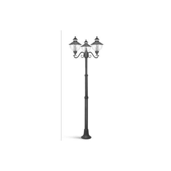 SUPERSCAPE black finish 8.5 feet three light pole light K1158