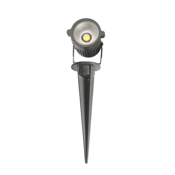SUPERSCAPE aluminium die cast IP66 15 watt grey LED spike light with yellow light K1170
