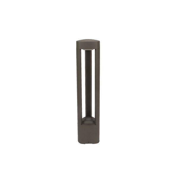 SUPERSCAPE aluminium die cast 24 inch 12 watt LED bollard grey with top branded LED and high quality driver and acrylic diffuser K1208-M