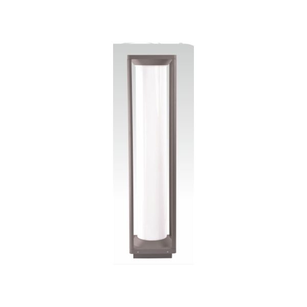 SUPERSCAPE aluminium grey 24 watt 26 inch LED Bollard light with high quality acrylic diffuser and top branded LED and driver K1209-L
