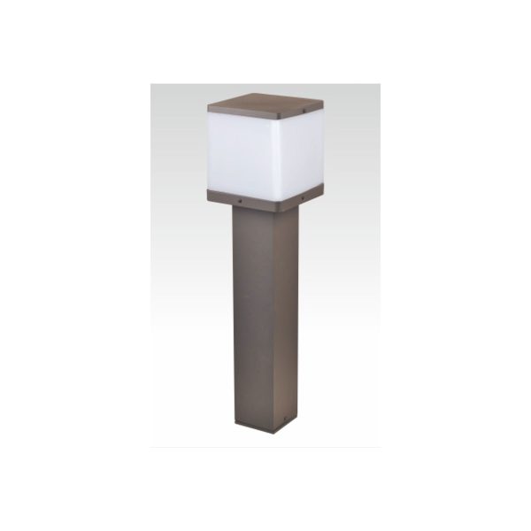 SUPERSCAPE Outdoor Lighting aluminium die cast 24 inch bollard grey for E27 LED lamp with high quality clear acrylic diffuser K1214-M