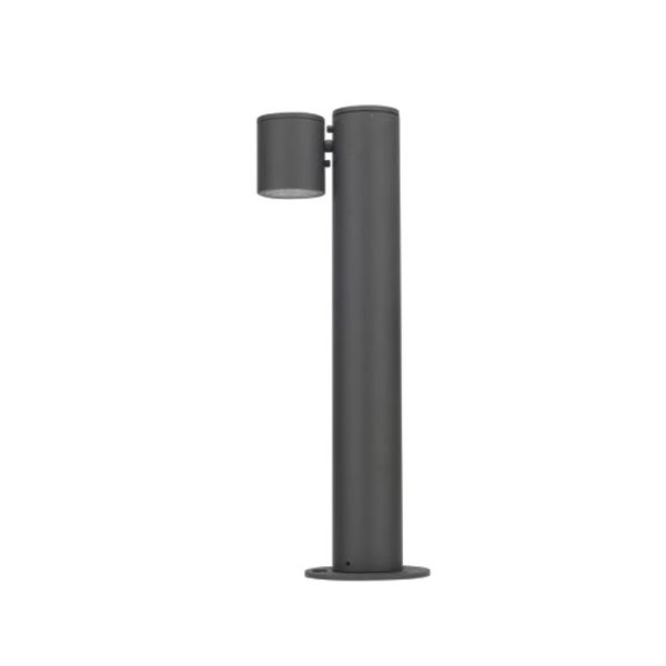 SUPERSCAPE aluminium 20 inch one side adjustible angle 5 watt LED bollard grey with top branded LED and high quality LED driver 3K K1283-M