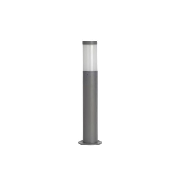 SUPERSCAPE premium aluminium 20 inch 12 watt LED bollard grey with top branded LED driver and acrylic diffuser 3K K1293-M