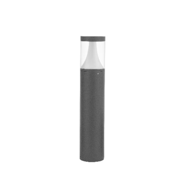 SUPERSCAPE premium aluminium 20 inch 12 watt LED bollard grey with top branded LED and high quality LED driver 3K K1300-M