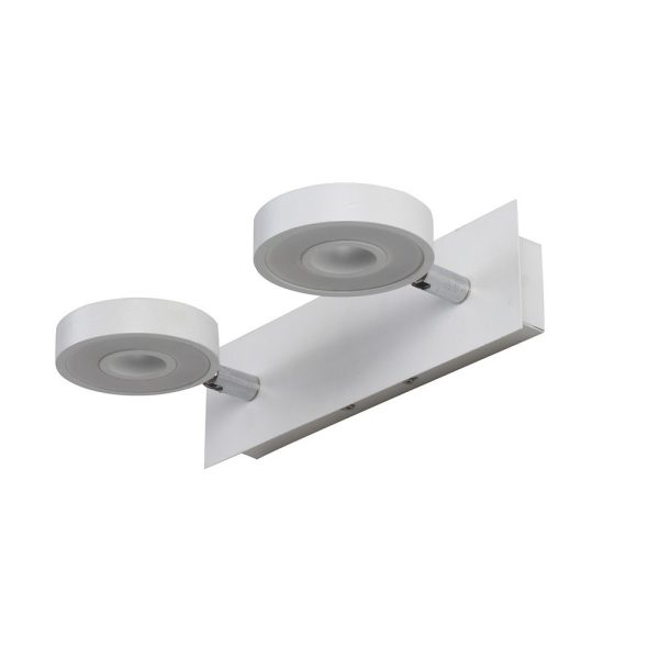 LEARC powder coated white finish 10.5 inch double  spot Light 14 watt (7*2) 3K ML297-2