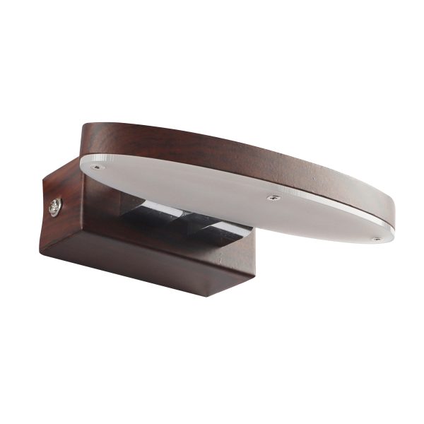 LEARC LED Lighting Picture aluminium die cast premium wood finish ovel 5 watt 5  inch LED picture Light with yellow light ML379-S