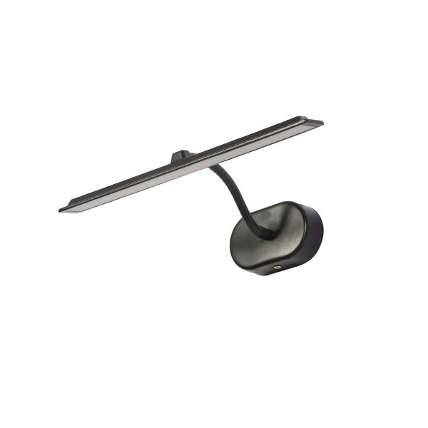 LEARC aluminium die cast black finish 12 inch 10 watt Led Picture Light with yellow light ML476-WW