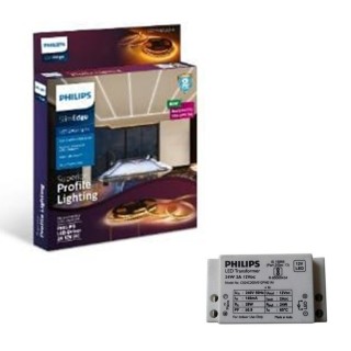 PHILIPS SLIM EDGE 5 MM 24 WATT LED STRIP LIGHT 144 LED PER METER NEUTRAL WHITE 4000K WITH 12V 2A DRIVER PH1246