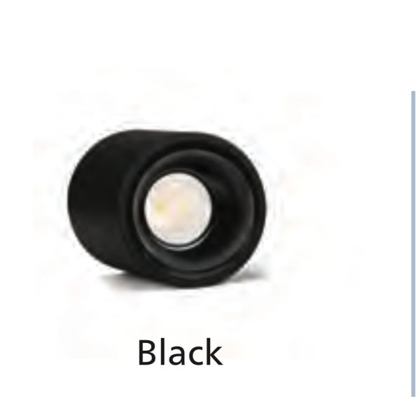 PHILIPS DECO SURFACE COB 12 WATT BLACK BODY BLACK REFLECTOR 6K WHITE LIGHT PH1597