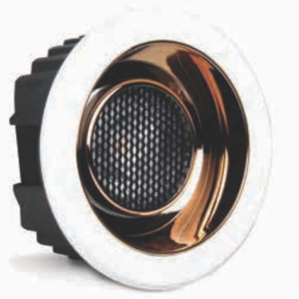 PHILIPS IP44 COB DOWN LIGHT WHITE BODY ROSE GOLD REFLECTOR 20 WATT 3K YELLOW LIGHT PH1629