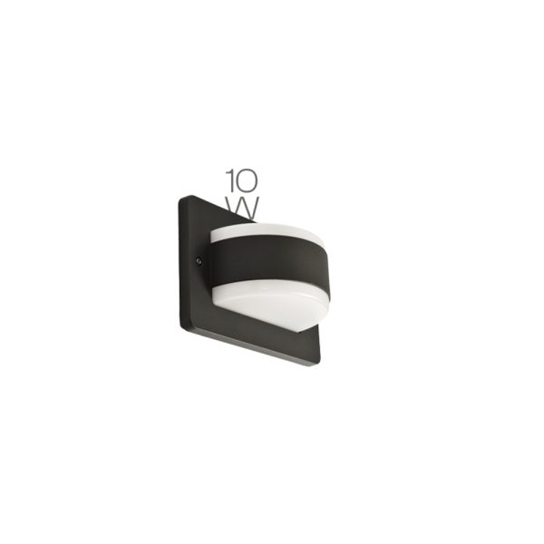 SUPERSCAPE premium aluminium grey finish 10 watt IP54 outdoor wall light 3K PR6337