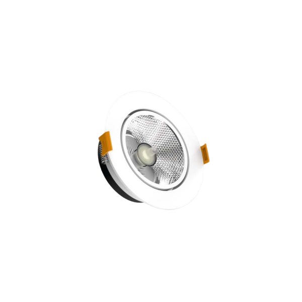 LEARC aluminium white finish low depth 18 watt round LED down light with Bridgelux COB and high quality driver SE2308