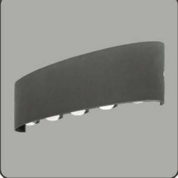 SUPERSCAPE Exterior Wall Light LED grey finish up down 10x1 watt with top branded LED and high quality LED driver 3K SE2363