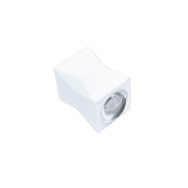 SUPERSCAPE Exterior 2X1 watt 2 way exterior wall light LED white finish with top branded LED and driver 3K SE2371