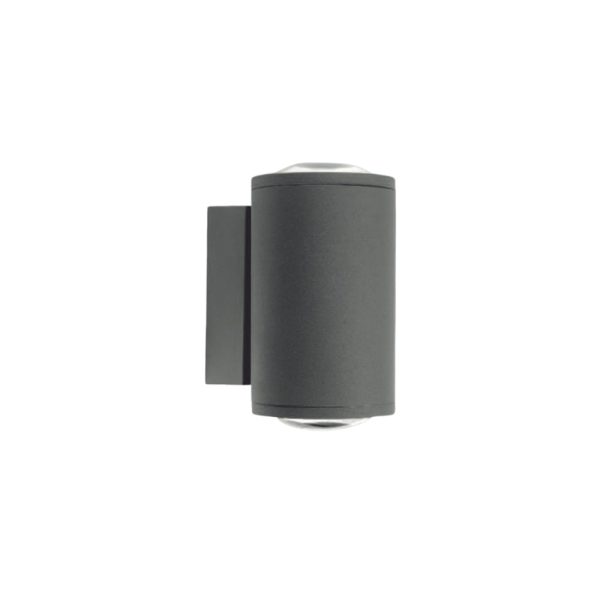 SUPERSCAPE Exterior 2X5 watt 2 way exterior wall light LED grey with top branded LED and driver 3K SE2401
