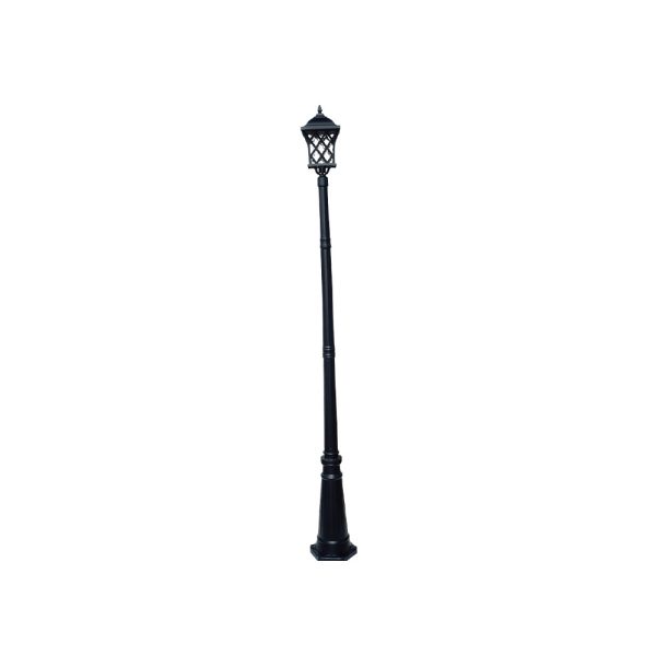 SUPERSCAPE aluminium die cast 8 feet E27 garden Pole light black SK5338