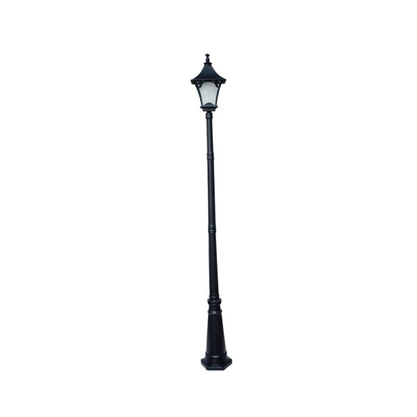 SUPERSCAPE aluminium die cast 8 feet E27 garden Pole light black SK5339