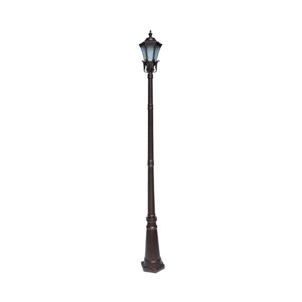 SUPERSCAPE aluminium die cast 8 feet E27 garden Pole light coffee brown SK5350