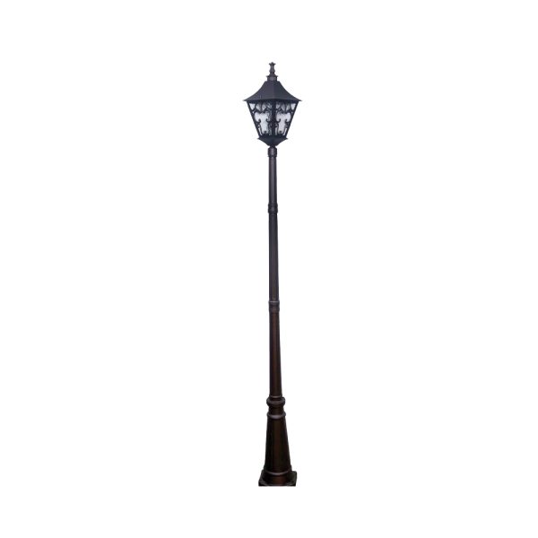 SUPERSCAPE aluminium die cast 8 feet E27 garden Pole light coffee brown SK5351