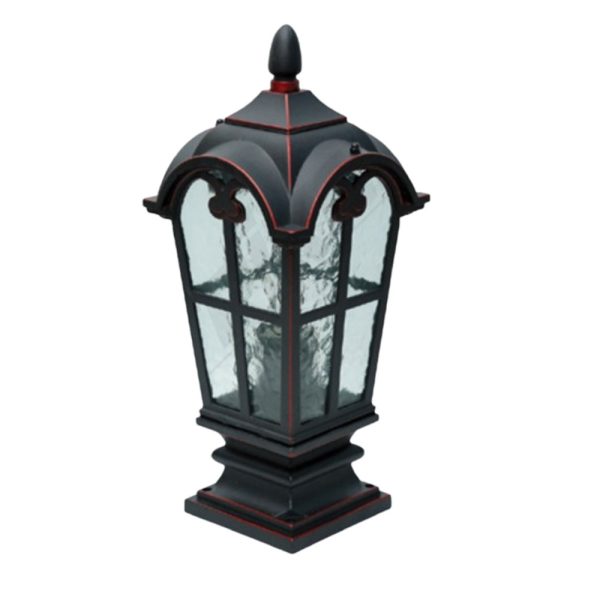 SUPERSCAPE premium aluminium die cast black red finish gate light  SK5508-S