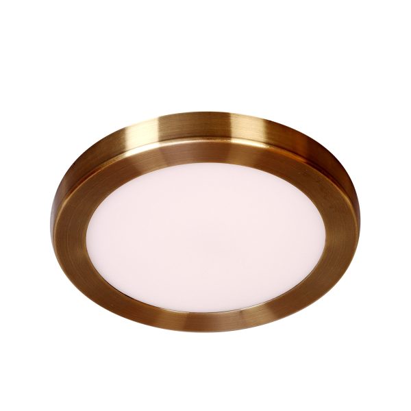 LEARC Led Lighting antique gold finish 12 watt round Led Ceiling Light Surface with yellow light T6508-WW