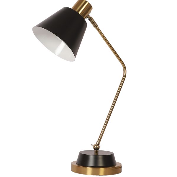 LEARC gold bronze and black finish table lamp TL5019