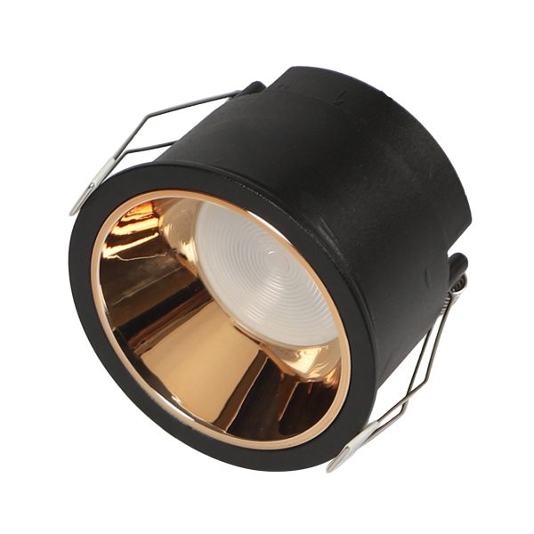LEARC aluminium black finish rose gold reflector 18 watt deep LED down light with Bridgelux COB and philips LED driver TR1733